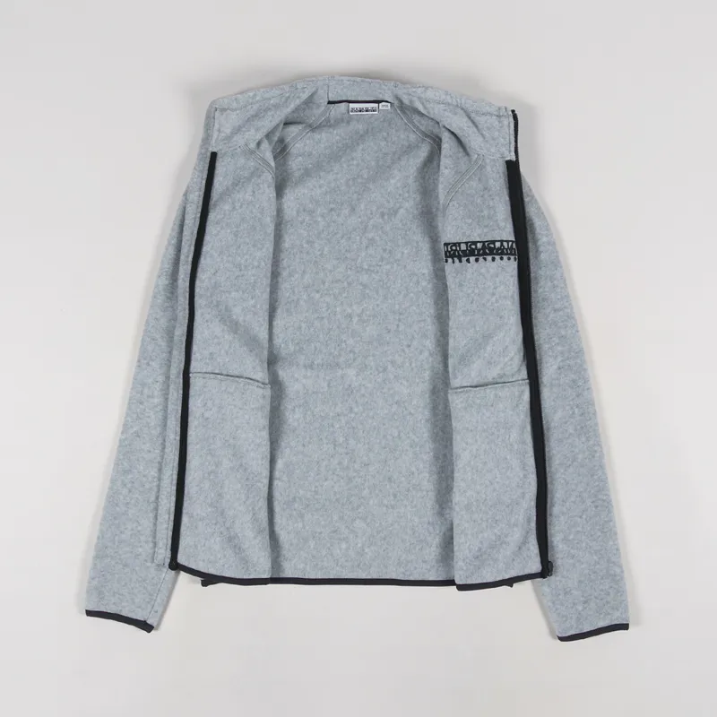 Napapijri Tear Full Zip Fleece Grey Melange-1