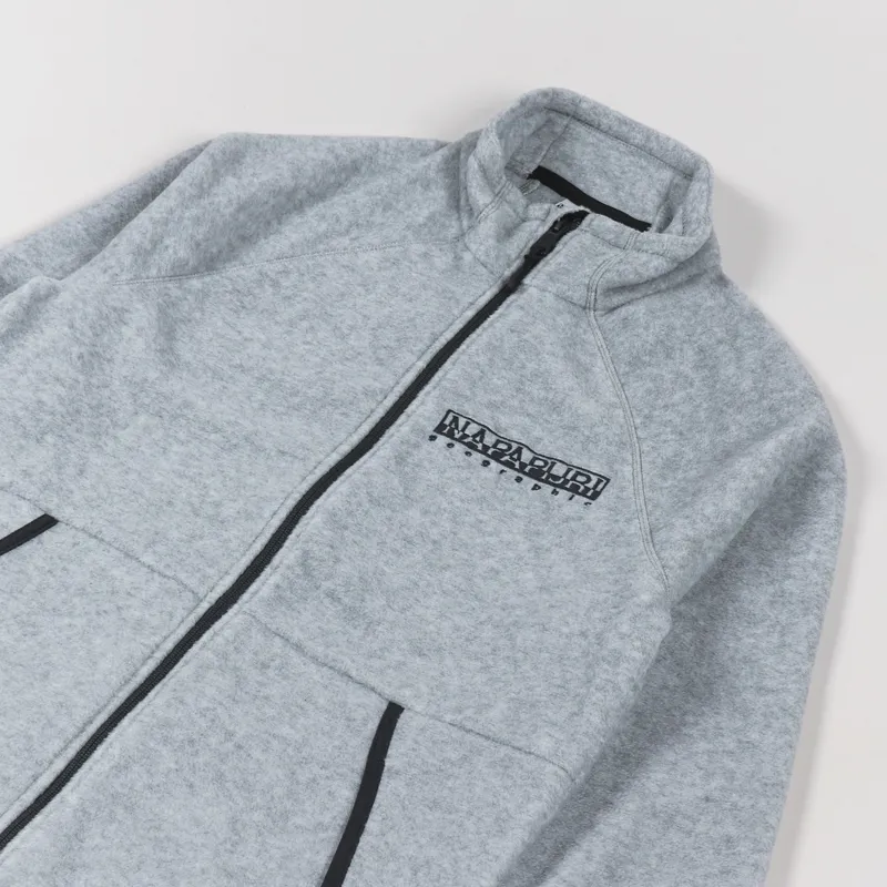Napapijri Tear Full Zip Fleece Grey Melange-3