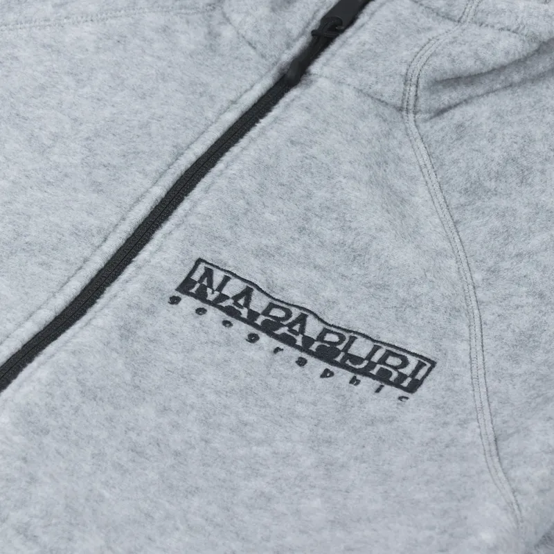 Napapijri Tear Full Zip Fleece Grey Melange-7
