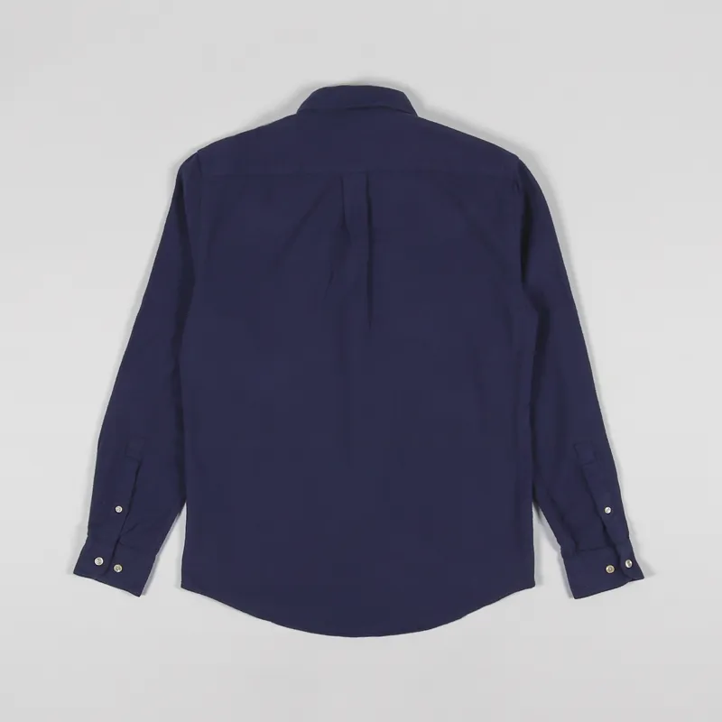 Portuguese Flannel Teca Shirt Navy-1