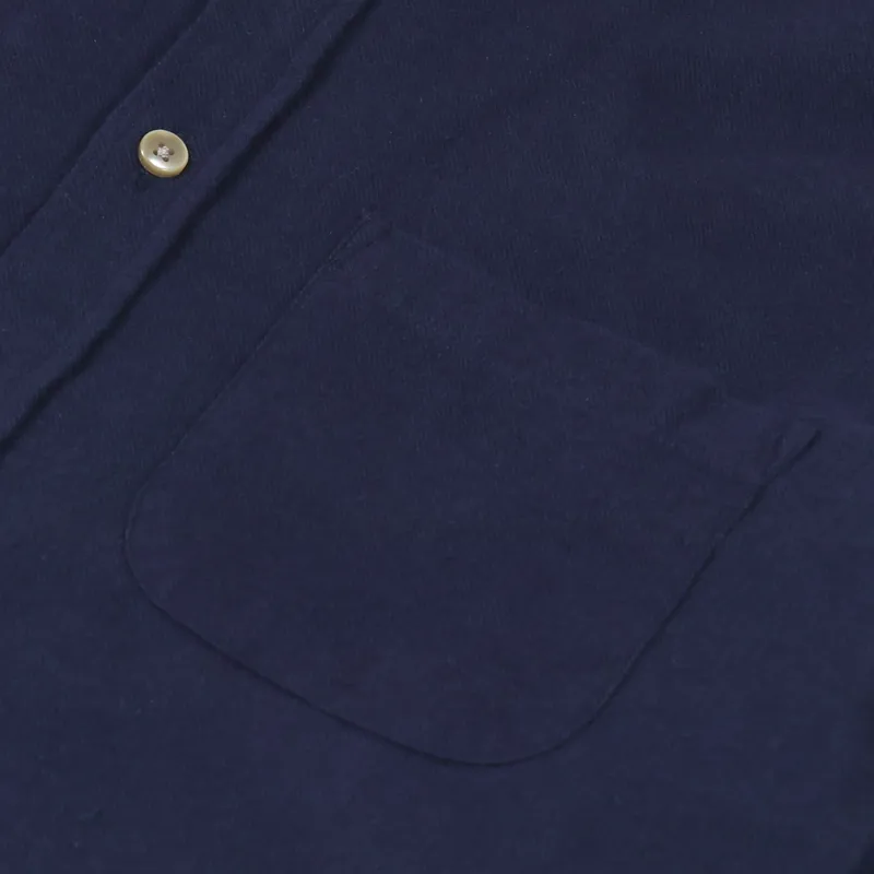 Portuguese Flannel Teca Shirt Navy-6