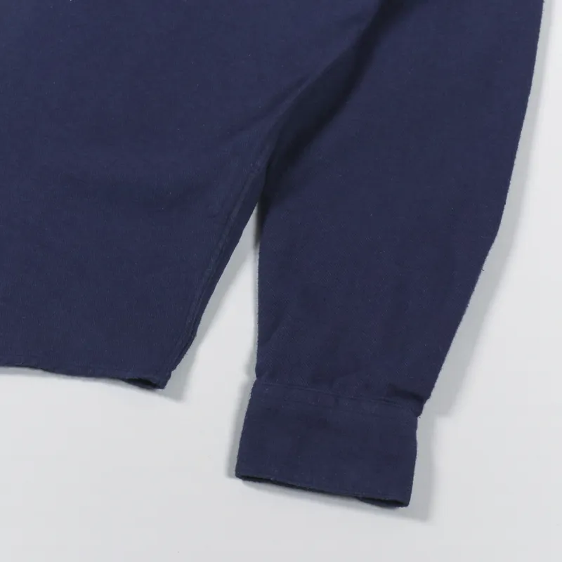 Portuguese Flannel Teca Shirt Navy-7