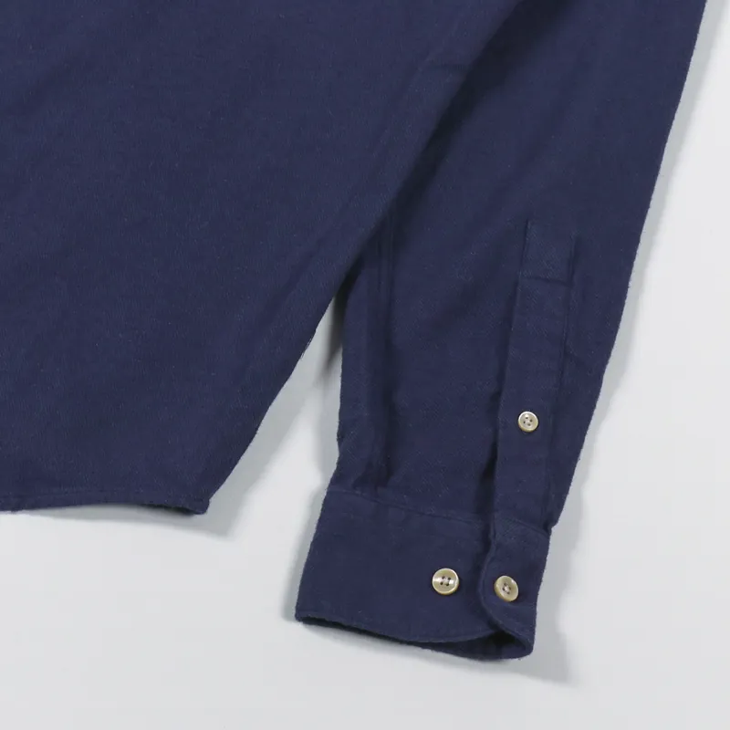 Portuguese Flannel Teca Shirt Navy-5