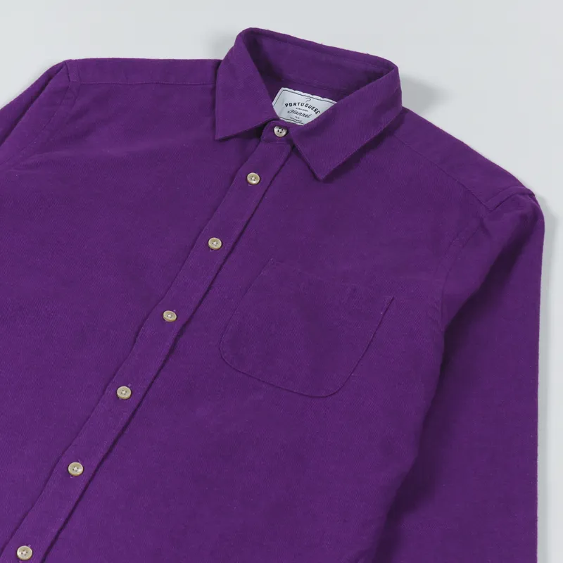 Portuguese Flannel Teca Shirt Purple-2