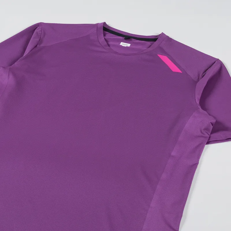 SOAR Running Eco Tech T Shirt Plum-2