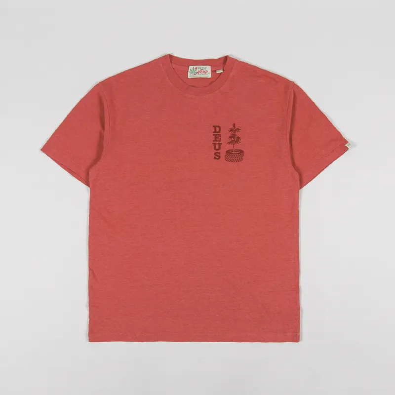 Deus Ex Machina Tectonic T Shirt Burnt Sienna-1