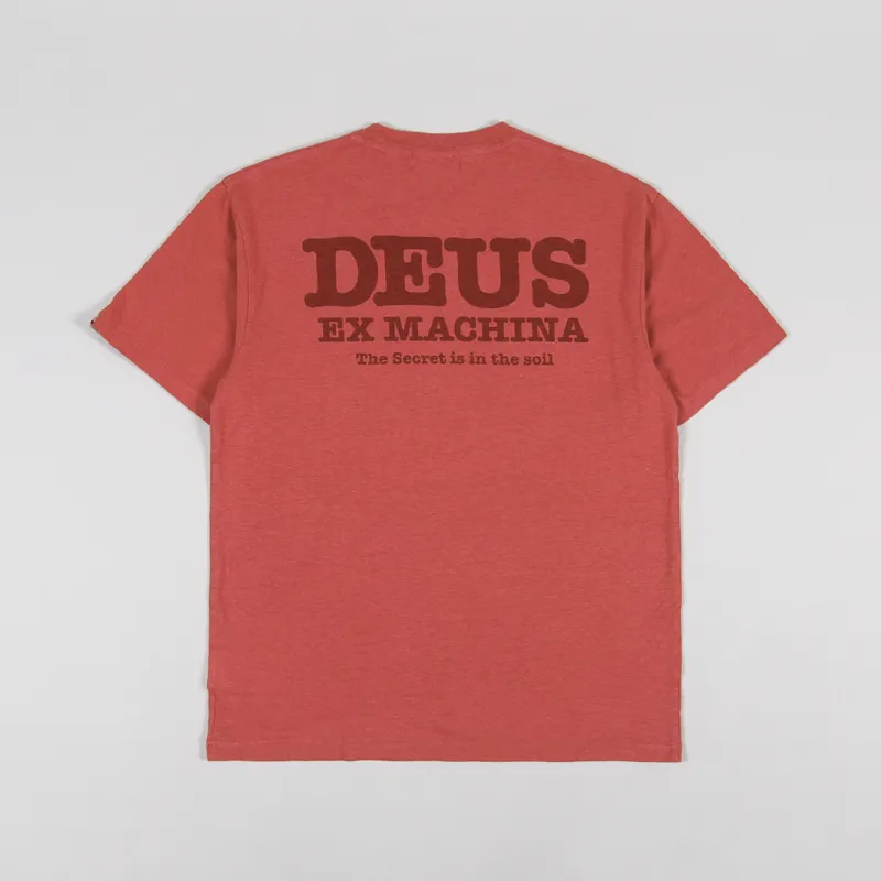 Deus Ex Machina Tectonic T Shirt Burnt Sienna