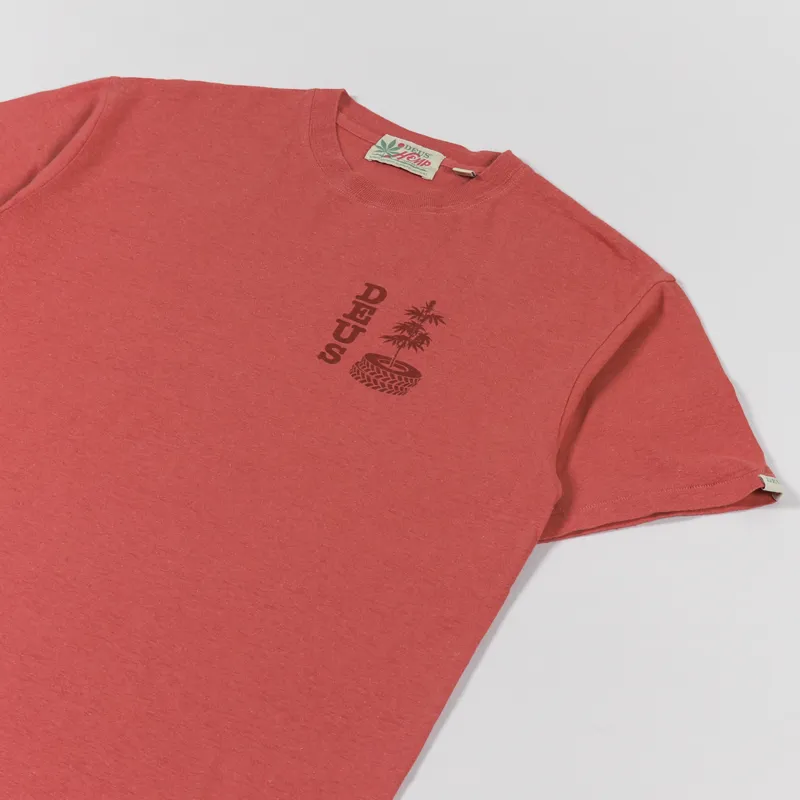 Deus Ex Machina Tectonic T Shirt Burnt Sienna-3