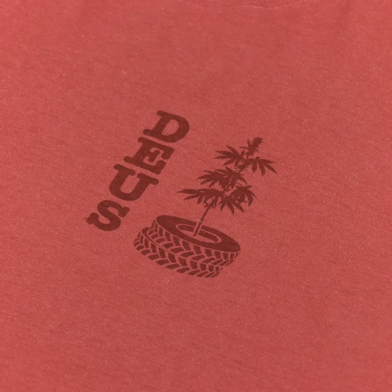 Deus Ex Machina Tectonic T Shirt Burnt Sienna-5