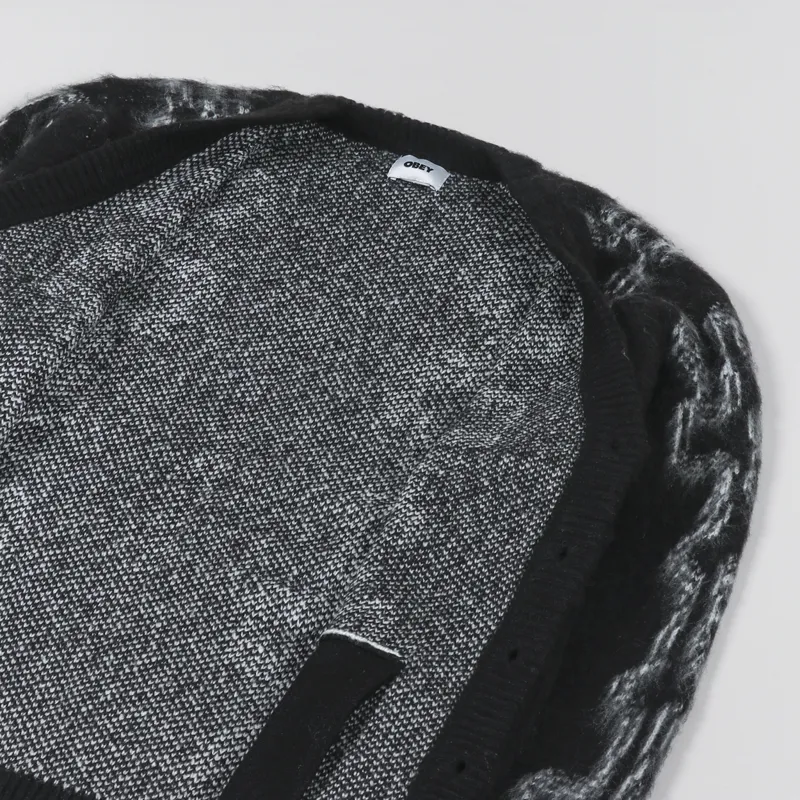 Obey Temple Cardigan Black-4