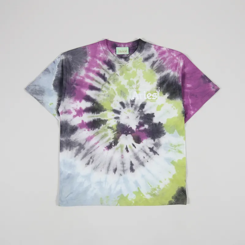 Aries Temple Tie Dye T Shirt Multi