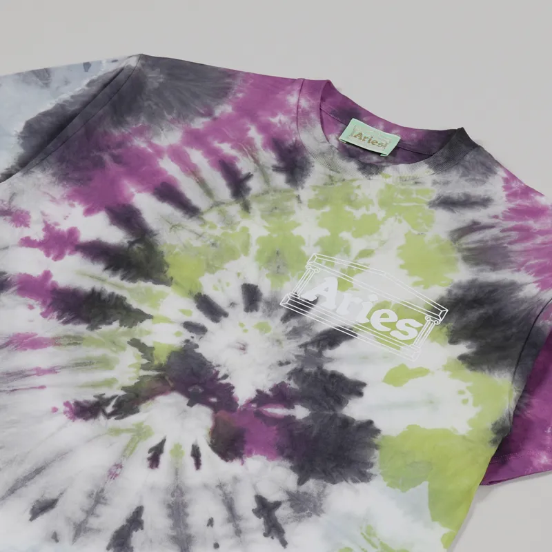 Aries Temple Tie Dye T Shirt Multi-2
