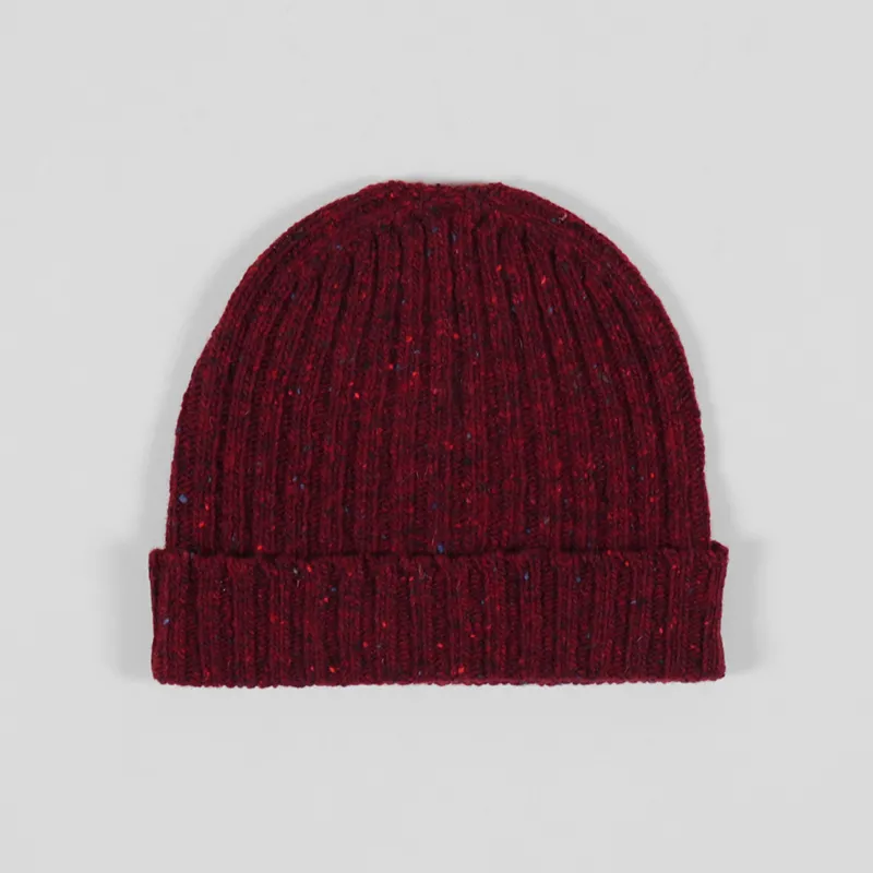 Working Class Heroes Fishermans Pike Beanie Garnet Red-1