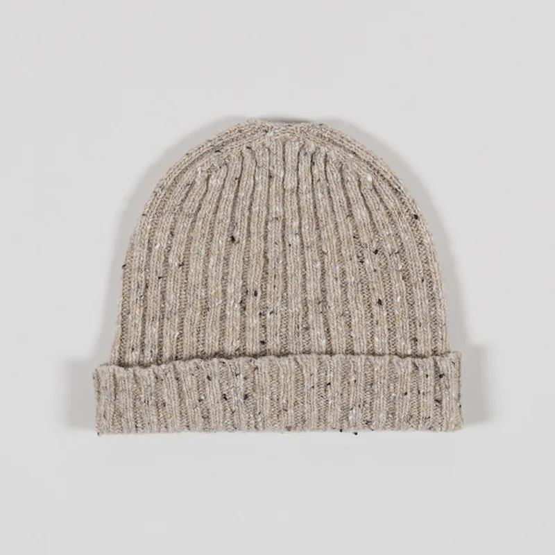 Working Class Heroes Fishermans Pike Beanie Mottled Wheat-1