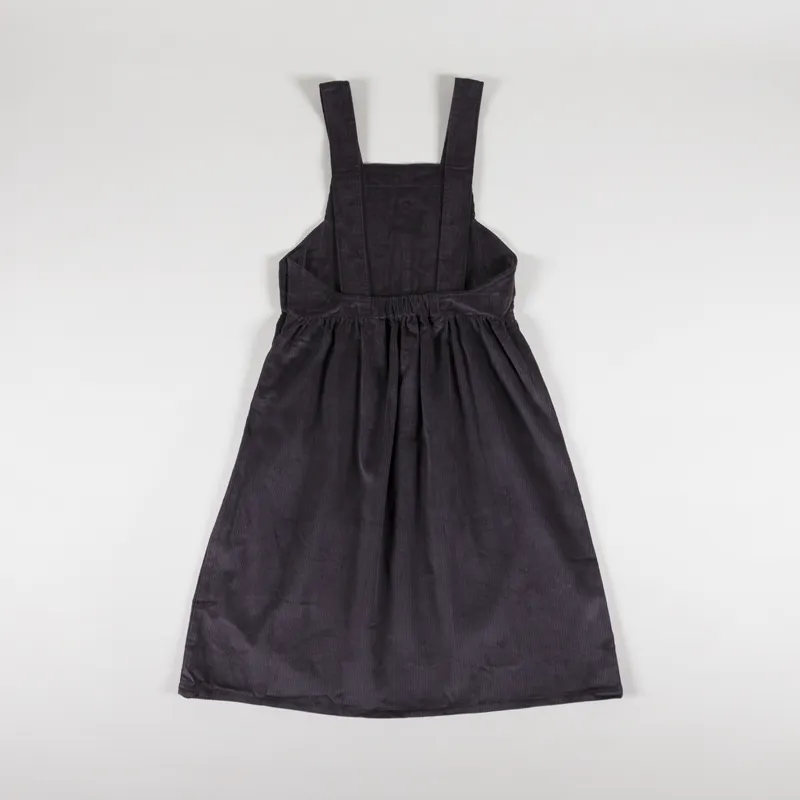 Sideline Womens Thea Pinafore Charcoal Cord-4