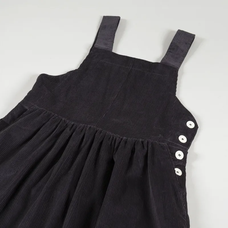 Sideline Womens Thea Pinafore Charcoal Cord-7