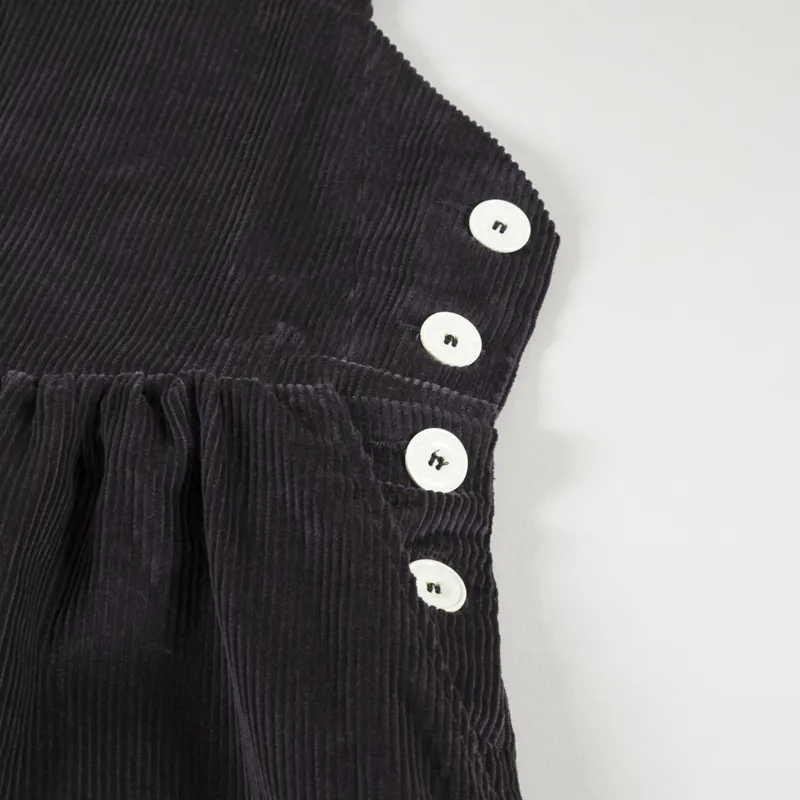 Sideline Womens Thea Pinafore Charcoal Cord-6