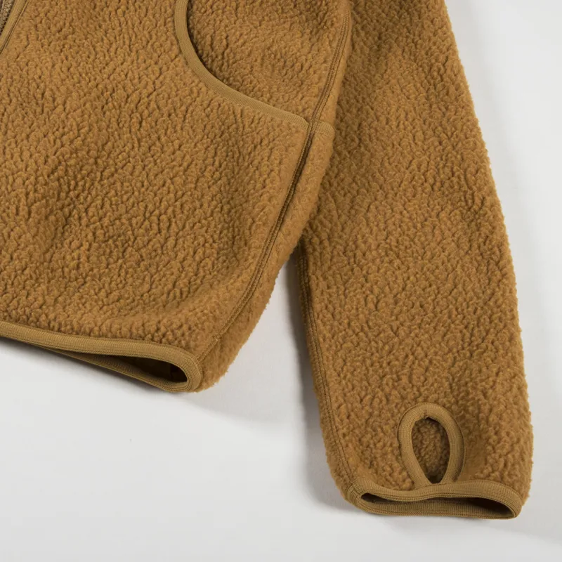 Snow Peak Thermal Boa Fleece Jacket Brown-6