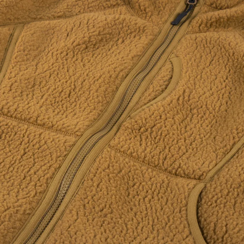 Snow Peak Thermal Boa Fleece Jacket Brown-3