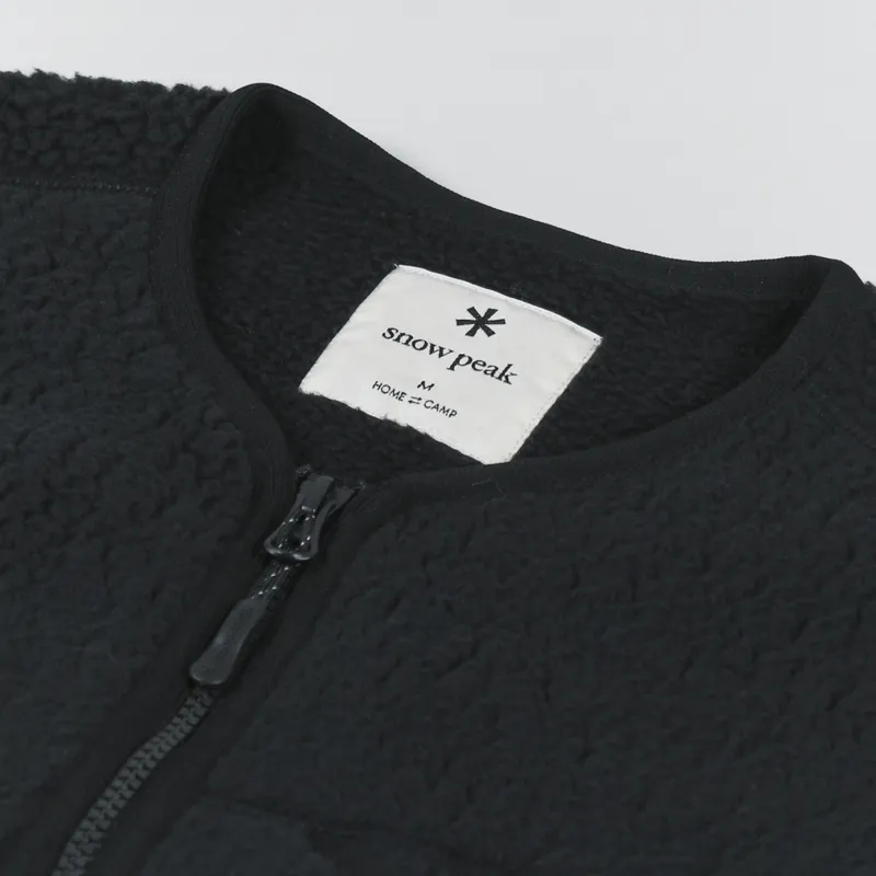 Snow Peak Thermal Boa Fleece Pullover Black-6
