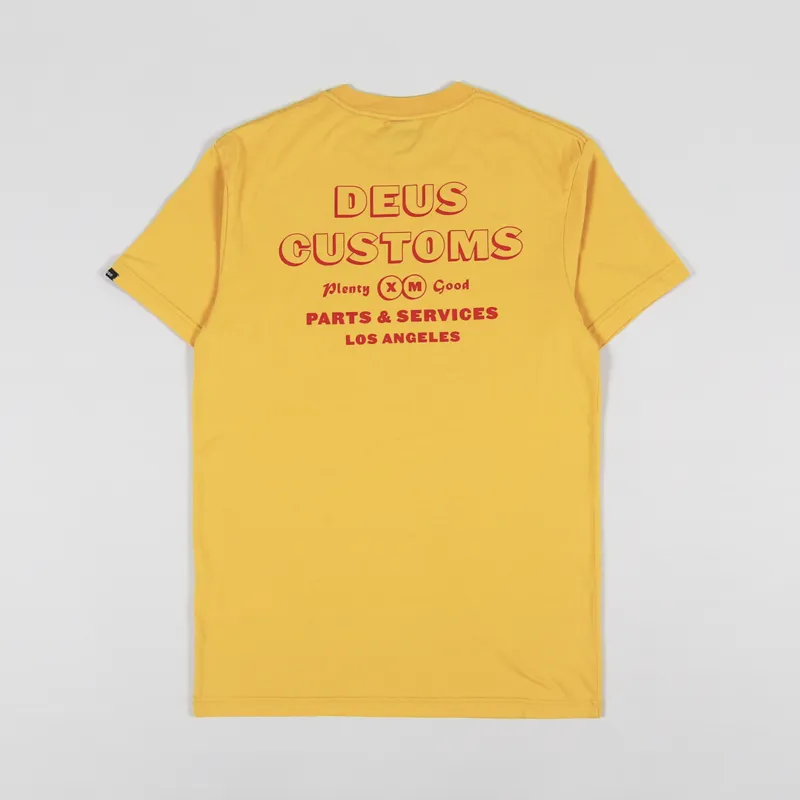 Deus Ex Machina Thinker T Shirt Golden Yellow