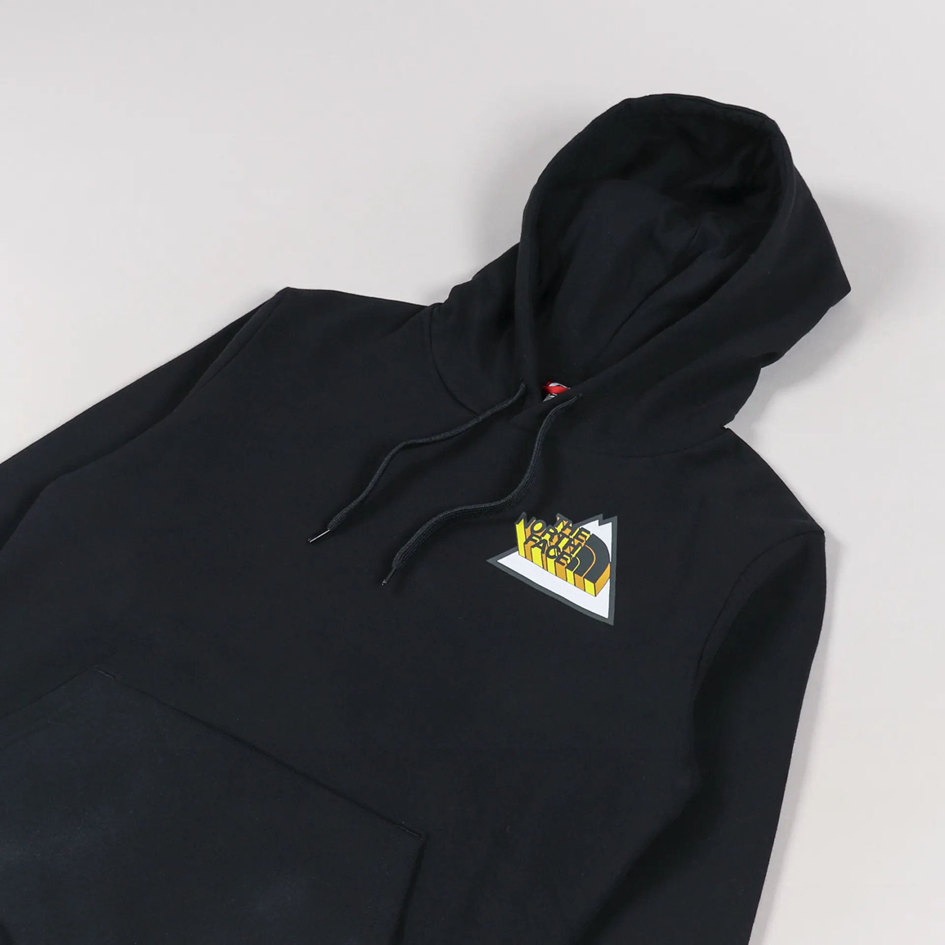 The North Face Mens Threeyama Logo Pullover Hoodie Black