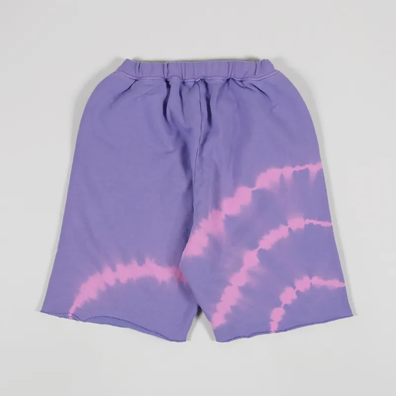 Aries Tie Dye Temple Sweatshort Lilac-1