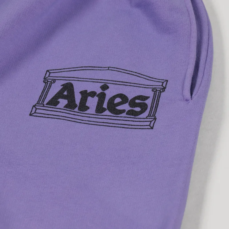 Aries Tie Dye Temple Sweatshort Lilac-5
