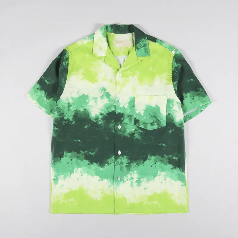 Portuguese Flannel Tie Dye Shirt Green
