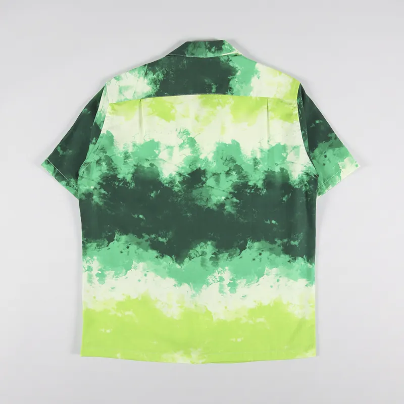 Portuguese Flannel Tie Dye Shirt Green-1