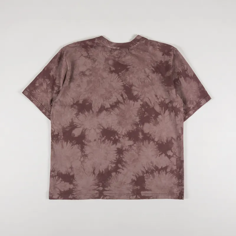 Purple Mountain Observatory Tie Dye T Shirt Chocolate-1