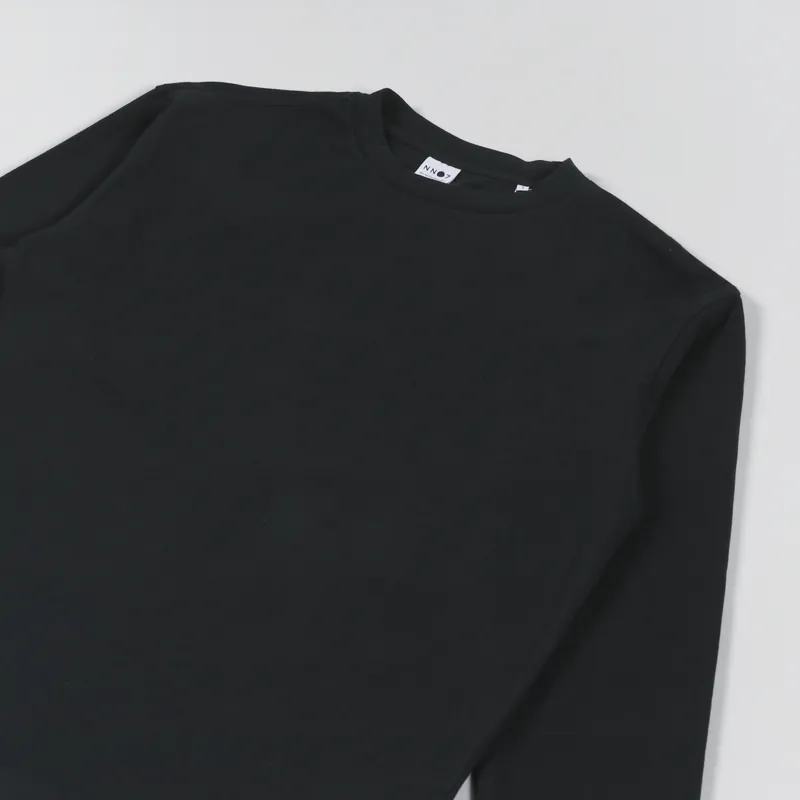 NN07 Tim Crew Neck T Shirt Black-2