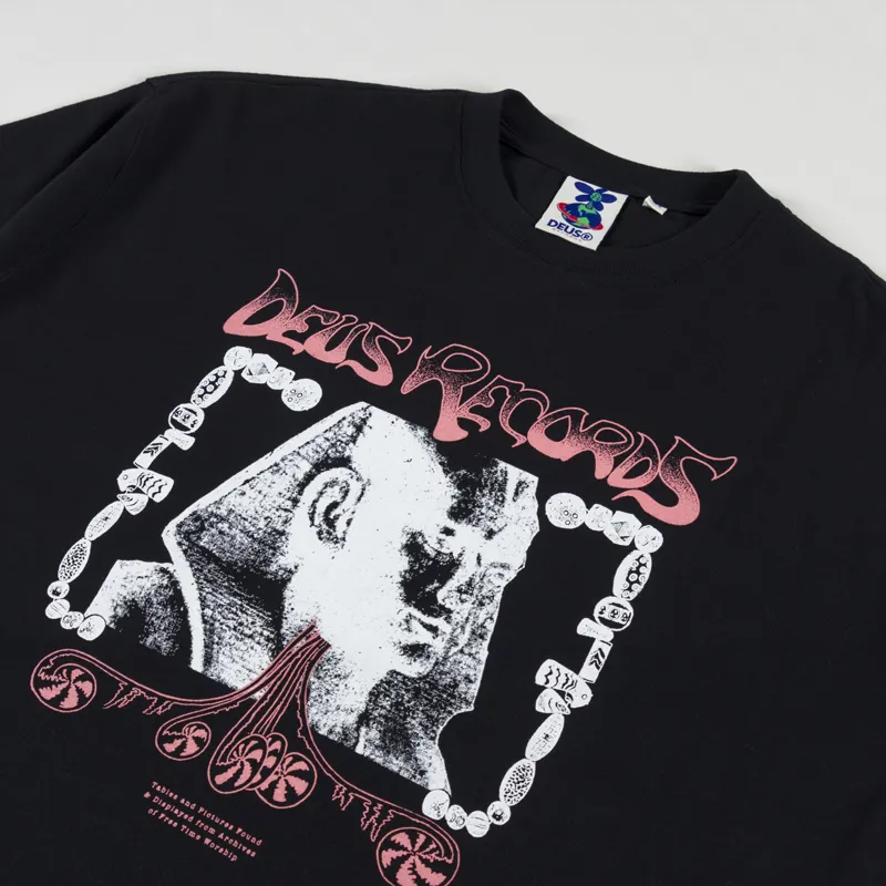 Deus Ex Machina Time Worship T Shirt Black-1