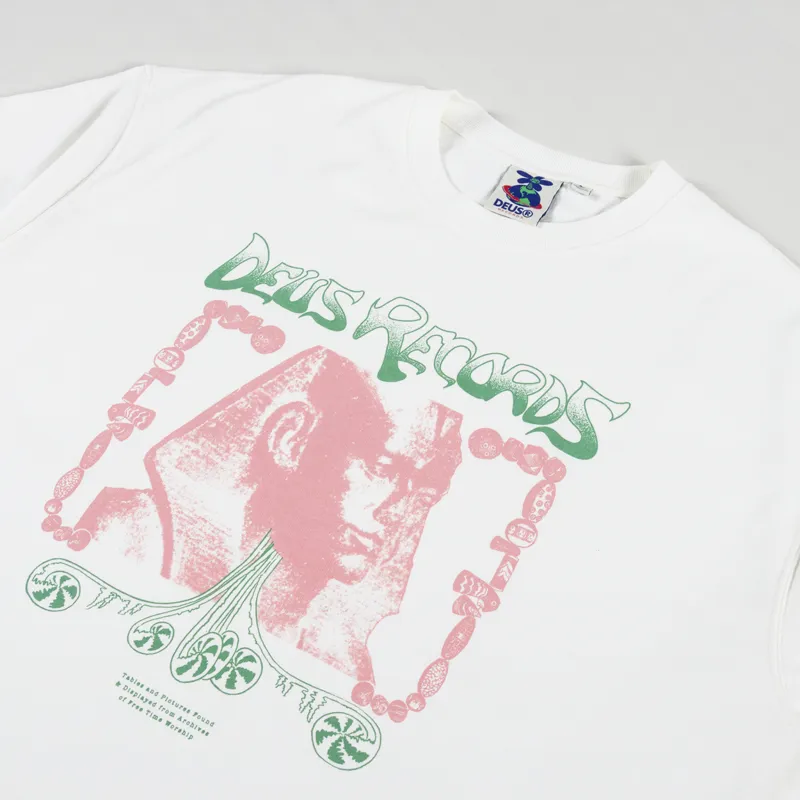 Deus Ex Machina Time Worship T Shirt Vintage White-1