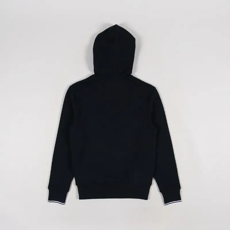 Fred Perry Tipped Hooded Sweatshirt Navy-1