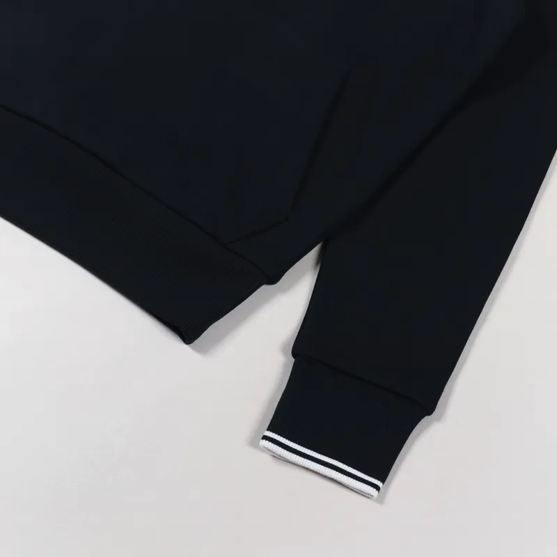 Fred Perry Tipped Hooded Sweatshirt Navy-4