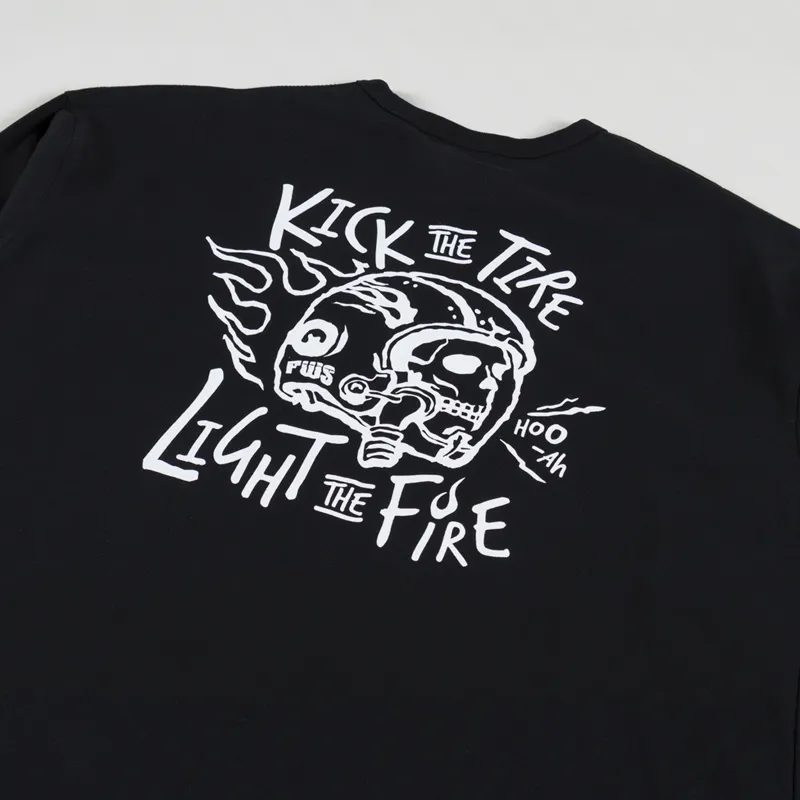 FrizmWORKS Tire Fire Long Sleeve T Shirt Black-2