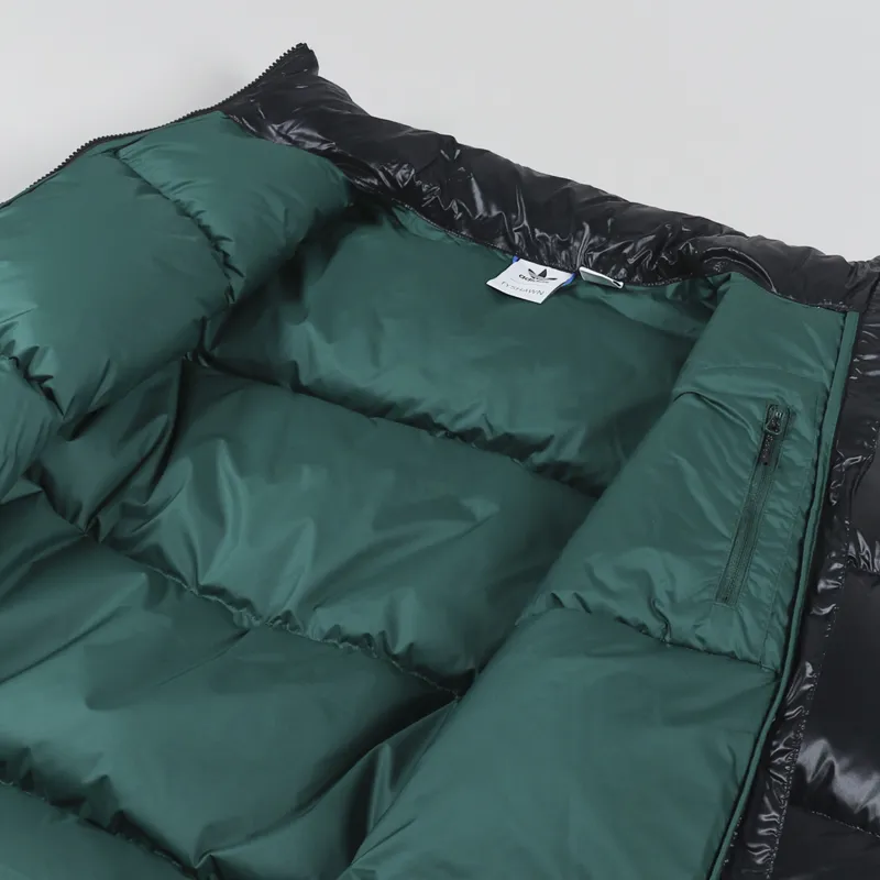 Adidas Skateboarding Tyshawn Puff Jacket Black Green-4