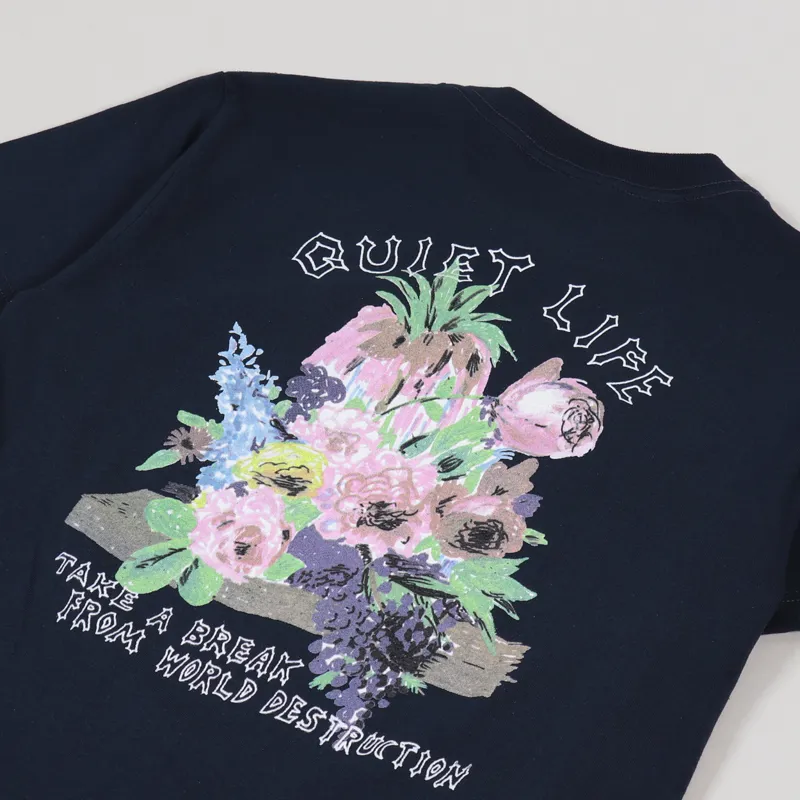 The Quiet Life Take A Break T Shirt Navy-2