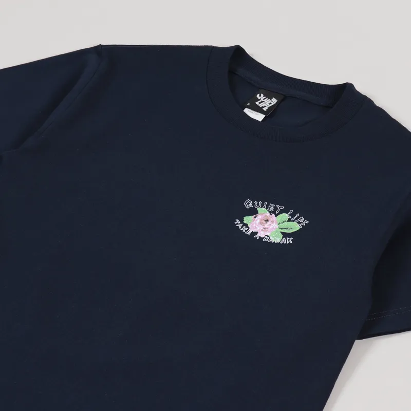The Quiet Life Take A Break T Shirt Navy-3
