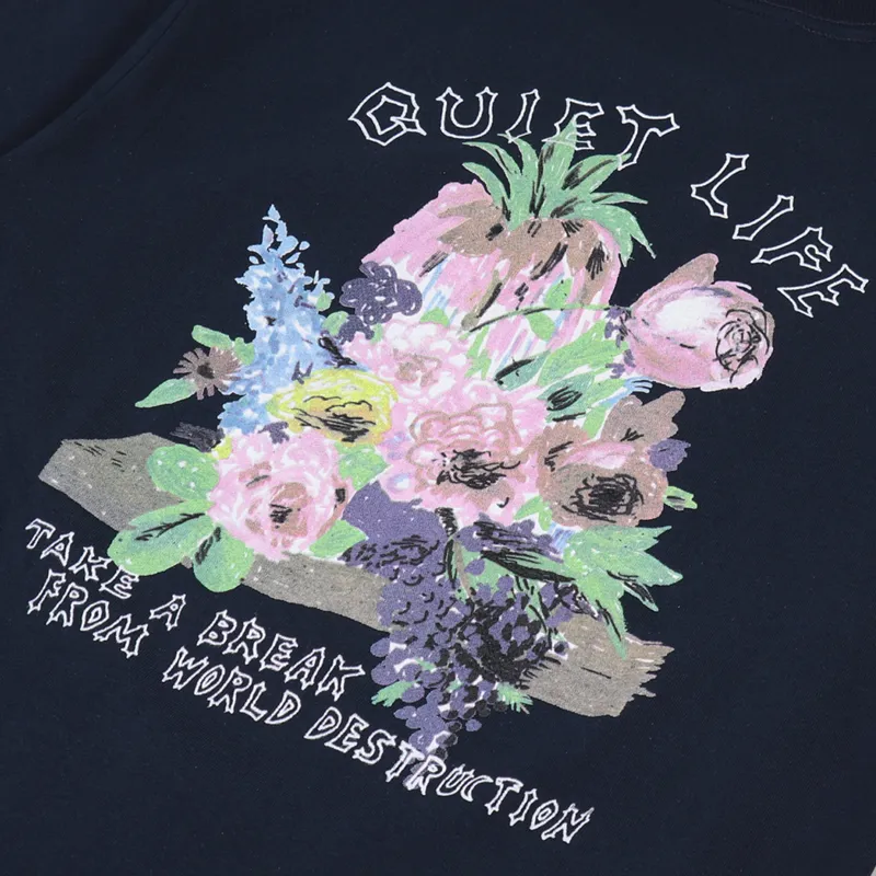 The Quiet Life Take A Break T Shirt Navy-4