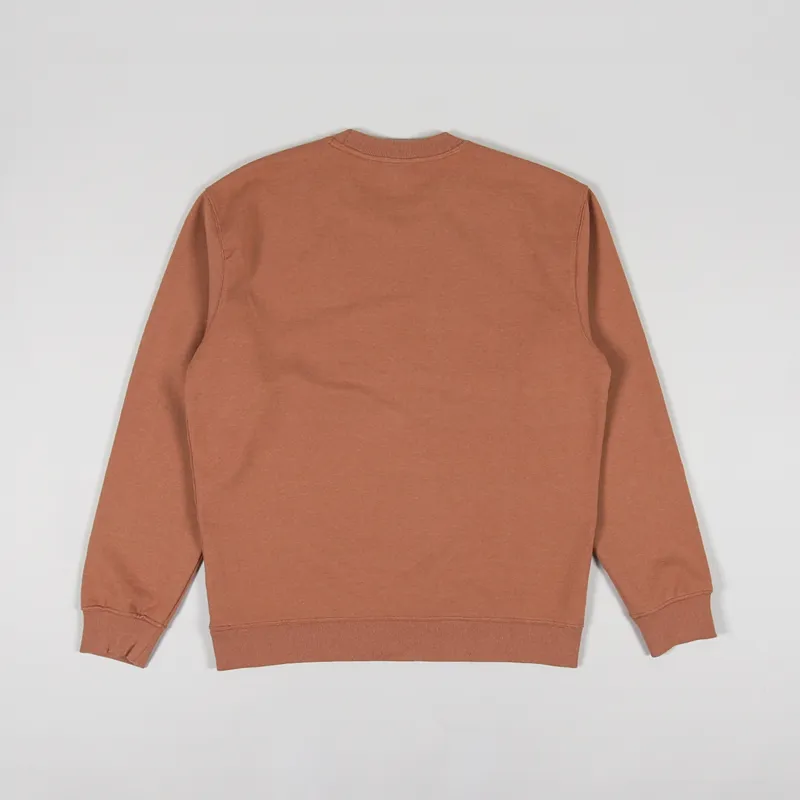 Obey Timeless Recycled Heavy Crew Sweat Brown Sugar-1