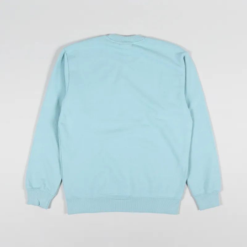 Obey Timeless Recycled Heavy Crew Sweat Turquoise-1