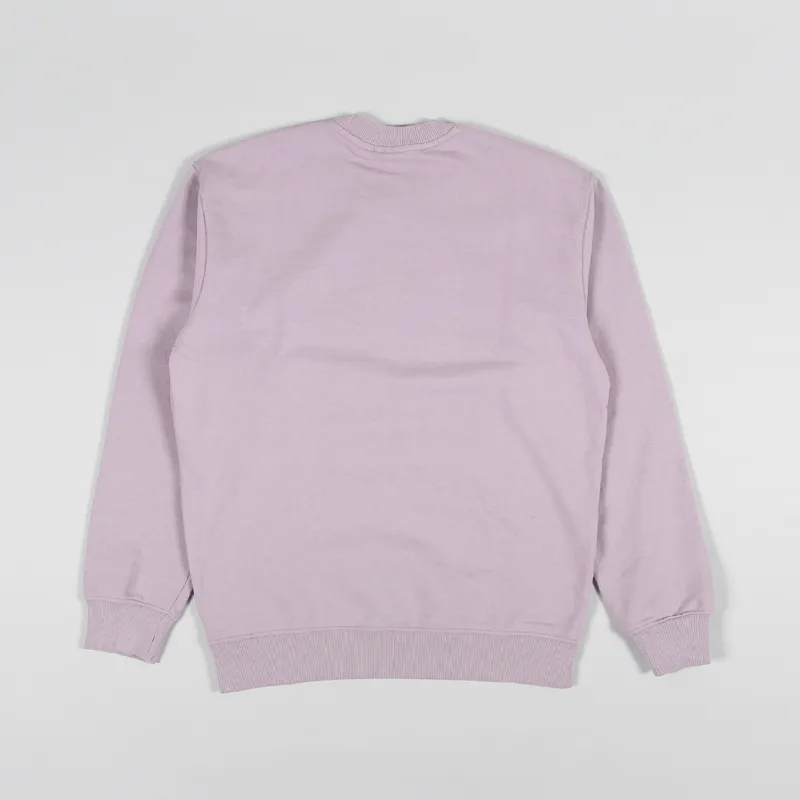 Obey Timeless Recycled Heavy Crew Sweat Lilac Chalk-1