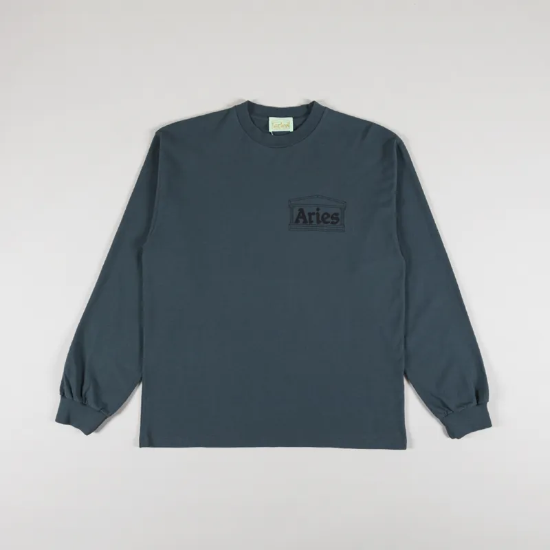 Aries Temple Long Sleeve T Shirt Dark Green