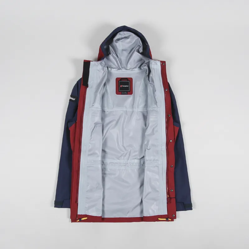 Berghaus Mens Outdoor Tempest 89 Jacket Dark Red Dark Blue Berghaus Mens Outdoor Tempest 89 Jacket Dark Red Dark Blue