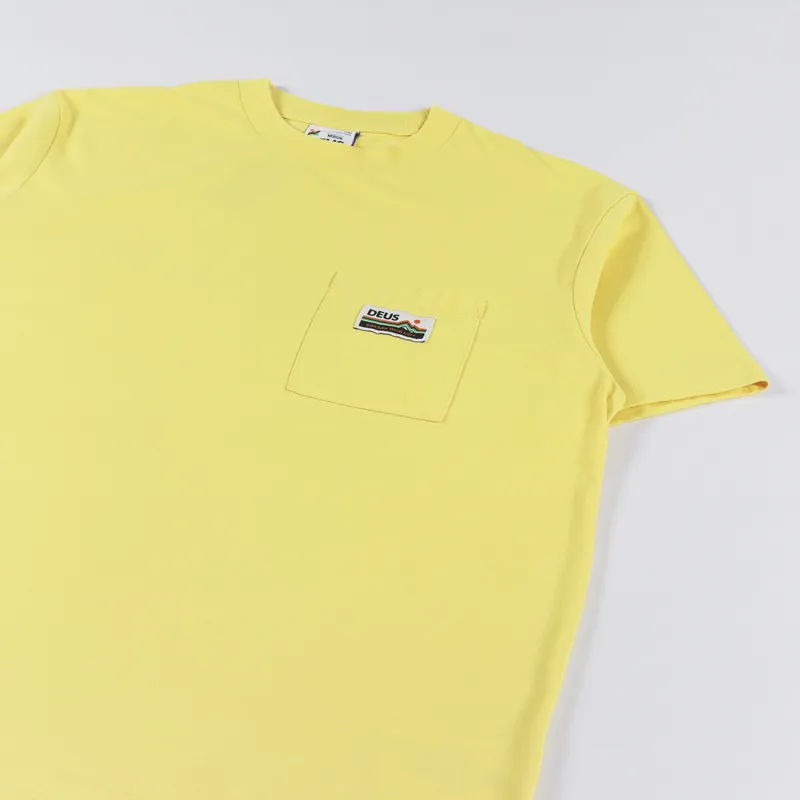 Deus Ex Machina Tango Pocket T Shirt Super Lemon-1