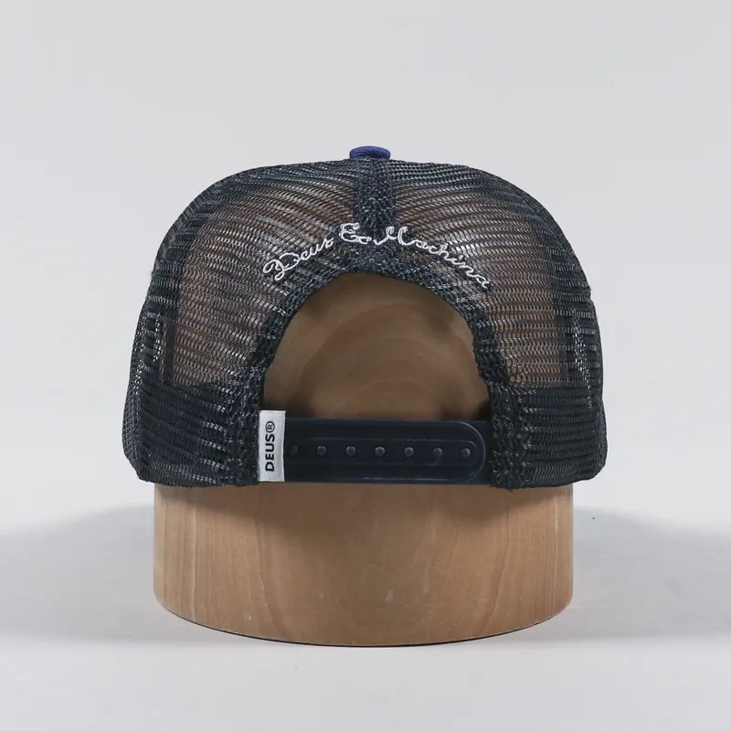 Deus Ex Machina Tango Trucker Cap Work Blue-3