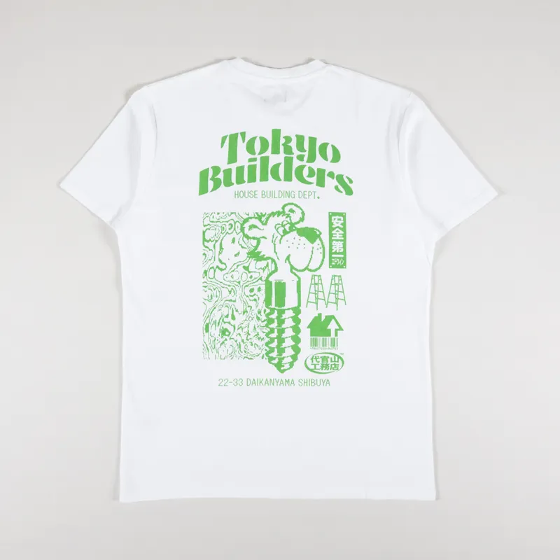 Edwin Tokyo Builders T Shirt White