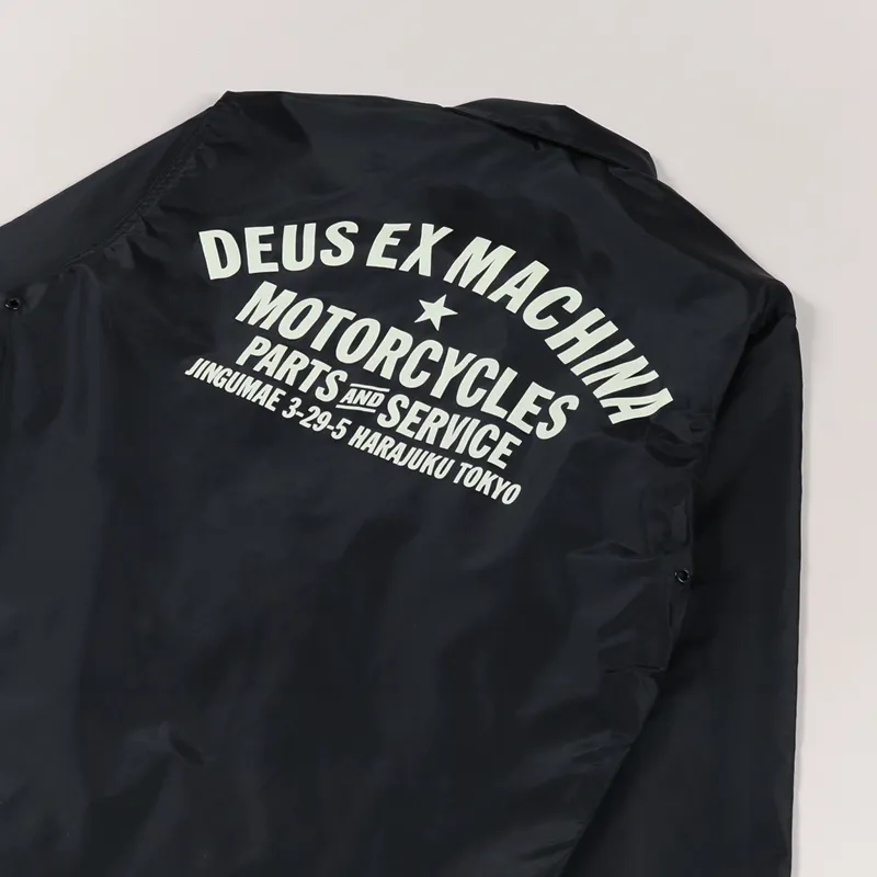 Deus Ex Machina Tokyo Coach Jacket Black-4